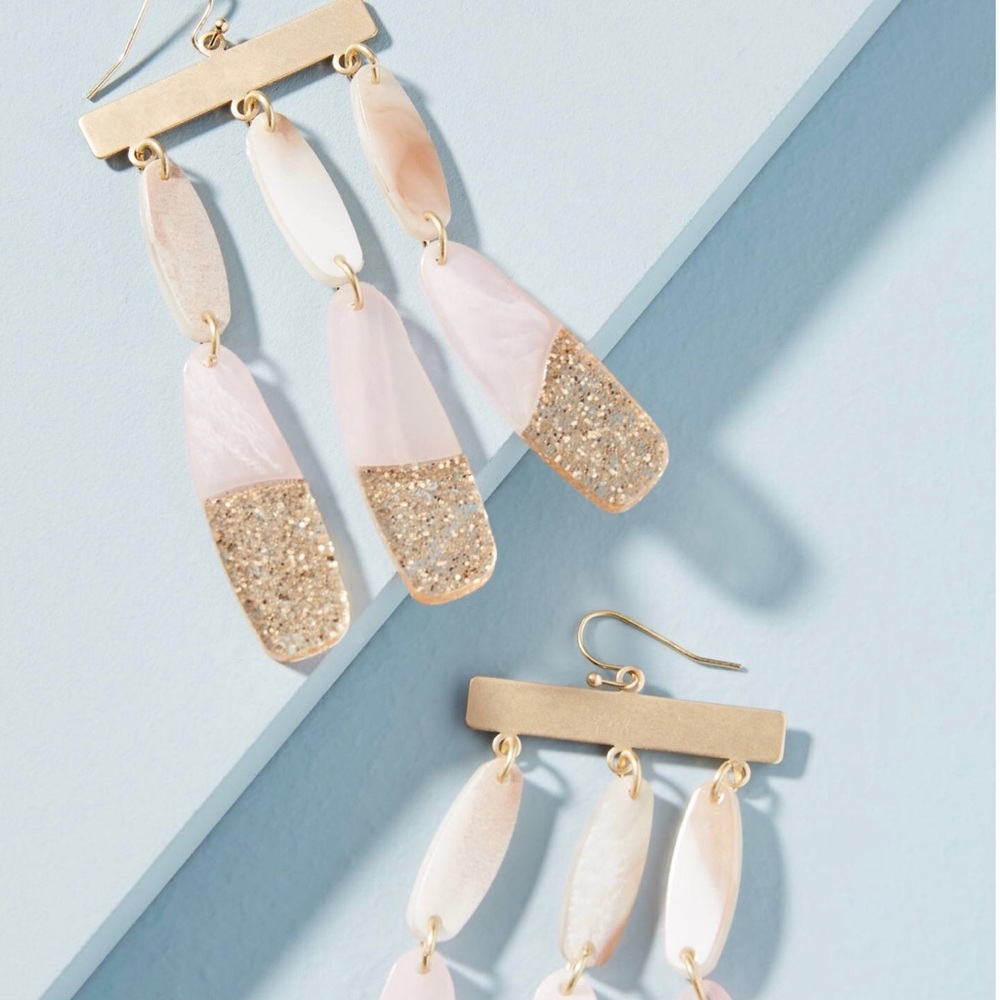 Galaxy flutter drop earrings